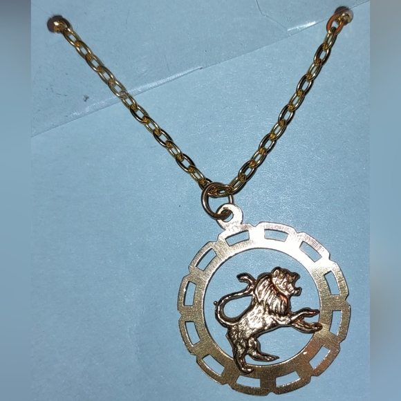 14k Gold Lion Pendant - Picture 6 of 10